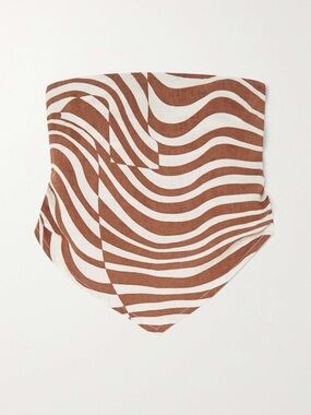 FAITHFULL THE BRAND’S - La Loza top in Brown and White